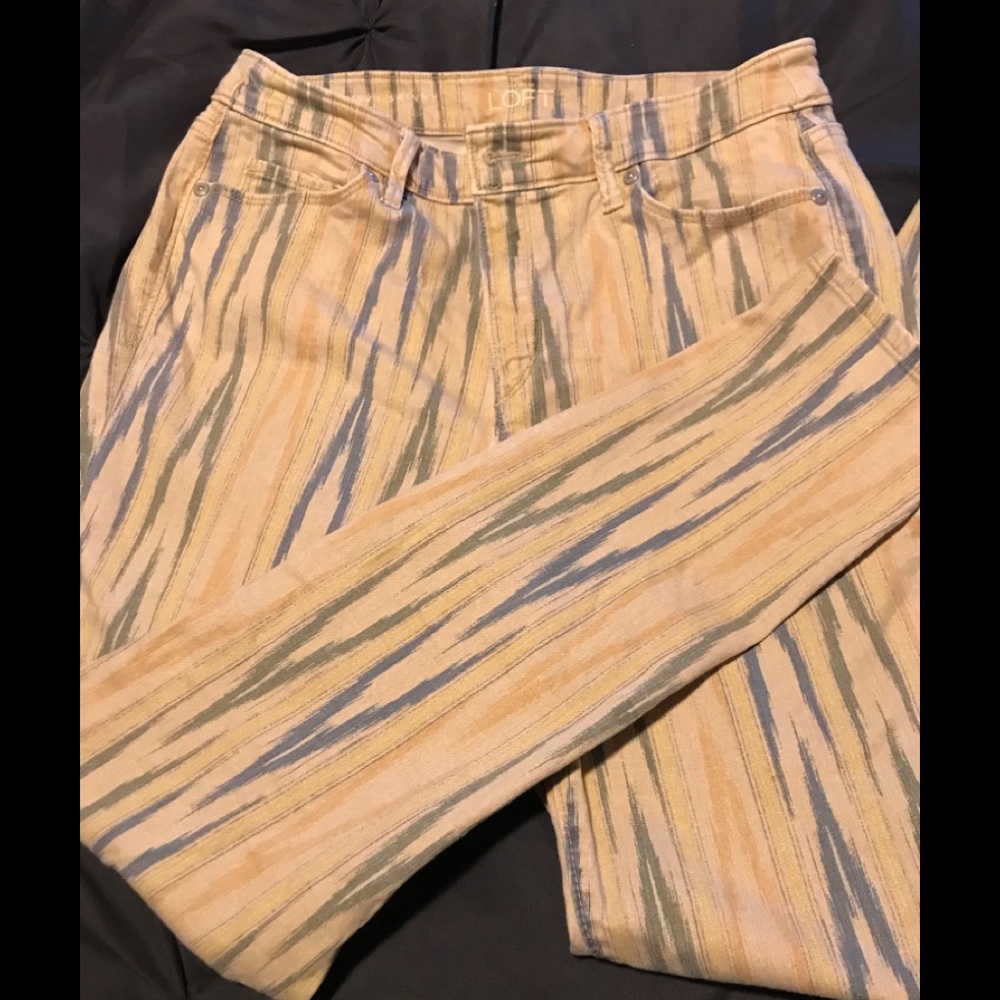 Loft printed jeans